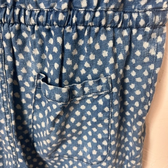 Anthropologie Hei Hei Dottie Chambray linen romper size S - Picture 7 of 9
